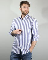 Camisa de Rayas Casuales para un Estilo Único y Sofisticado para Hombres
