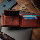 Billetera de Cuero Auténtico para Hombres