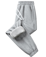 Pantalón de Tejido Polar para Hombre con Cintura Ajustable y Bolsillos Laterales