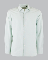 Camisa Clásica de Algodón con Rayas en Relieve para Hombre