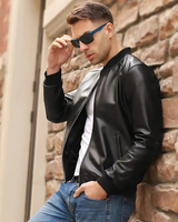 Chaqueta Bomber de Cuero para Hombre®