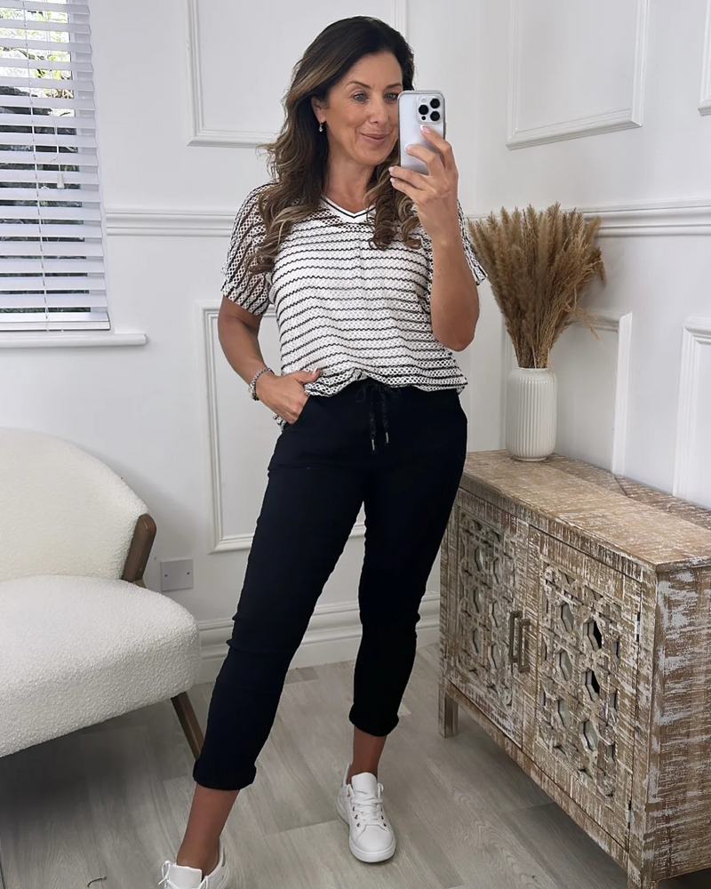 Pantalón Estilo Joggers con Cintura Ajustable y Bolsillos Funcionales para Mujer