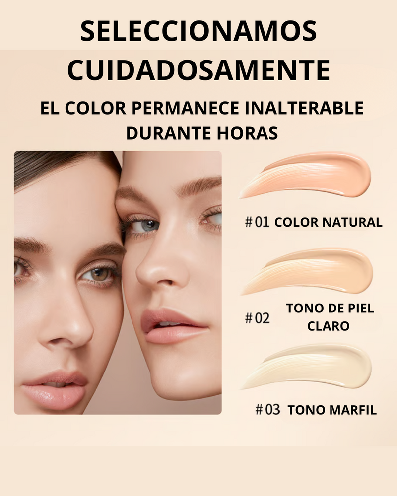 Base y Corrector 2 en 1 con Efecto Antiedad Cobertura Perfecta y Rejuvenecedora (OFERTA 2X1)